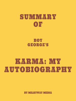 cover image of Summary of Boy George's Karma